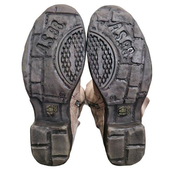 A.S. 98 Shaylynn Tatum Boot Taupe Suede Knee High Size 38 - Picture 11 of 16